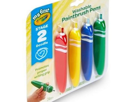 Crayola My First Washable Tripod Grip Paintbrush Pens For Cheap