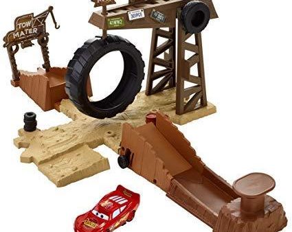 Disney Pixar Cars Smokey s Tractor Challenge Playset Online Hot Sale