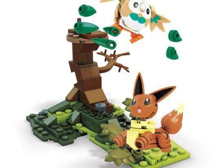 Mega Construx Pokemon Rowlet vs. Eevee For Cheap