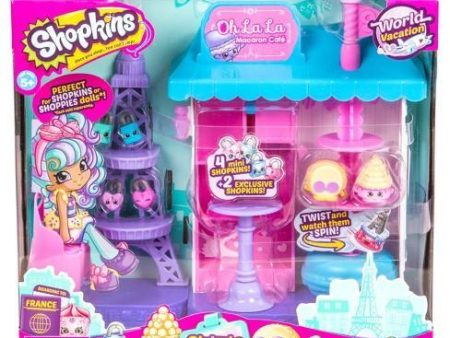 Shopkins Season 8 World Vacation - Oh La La Macaron Cafe Playset Online now