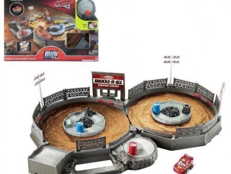 Disney Pixar Cars Mini Racers Crank and Crash Derby Playset Supply