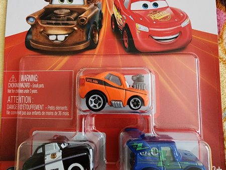 Disney Pixar Cars Mini Racers 3-packs Set Fashion