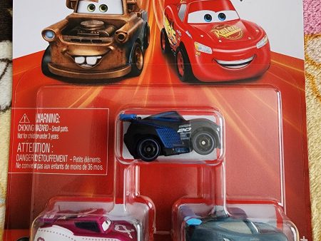 Disney Pixar Cars Mini Racers 3-packs Set Hot on Sale